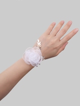 Bridesmaids wrist flower advanced feeling super fairy sister group wedding supplies mori bracelet fabric simulation hand flower