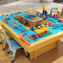 Childrens large space sand table kindergarten sand table set commercial training programming handmade toy table