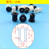 Silicon oak black rubber protection coil wire protection wire pipe silicone protective wire sleeve threading seal plug size aperture sealing ring