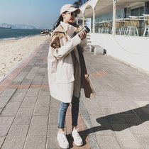 2022 Spring Autumn New Leisure 100 Hitch Hat Overalls Wind Cloister Woman in Korean Edition Relaxed Pop Student Coat