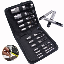  Belt punch punch Leather professional hole opener Black eyelet carton punch Leather oval
