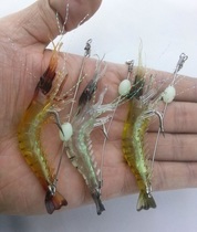 Fake Bait With Luminous Lujah Soft Shrimp Bionic Shrimp Bass Fishing Freshwater Sea Fishing Emulation Soft Bait Grass Shrimp Black Fish Teething Bait Fish Bait