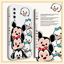 Xiaomi 9 mobile phone shell new Xiaomi 9pro liquid silicone 9se protective cover por all-inclusive lens Mi 9 anti-fall creative stacking Mickey cartoon side shell ins tide brand net red men and women