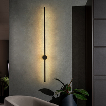 Minimalist long wall lamp Bedroom headboard Modern simple living room background wall with plug grille Creative light luxury Nordic