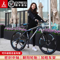 Phoenix mountain bike double disc brake aluminum alloy wheel 21 24 27 speed 26 inch male and female variable speed bicycle