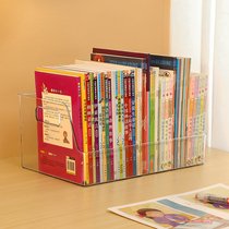 Book storage box transparent desktop Oxford tree English grading picture book raz reading childrens desk finishing artifact