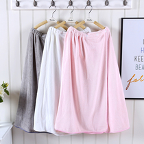 Beauty salon bath skirt chest-wrapped bathrobe Pure cotton cut velvet absorbent bath towel Towel material bandeau skin management custom logo