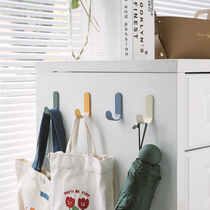 Creative adhesive hook-free strong viscose ins hook dormitory door rear clothes hanging clothes hook female room wall stickers