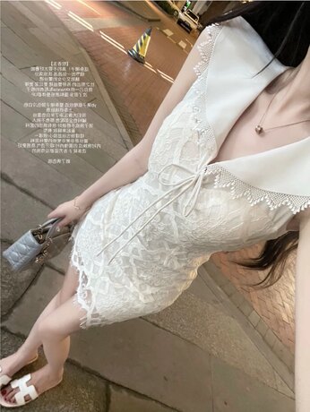 【软香玉】贵贵千金感 重工精致蕾丝连衣裙全定制高级感气质少女