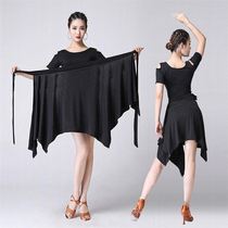 Belly dance hip scarf skirt Latin dance apron triangle scarf a skirt adult female lace half body New Cha Square