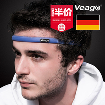 VEAGO German silicone lead Sweat Belt anti-sweat marathon silicone head sweat belt running riding gym yoga