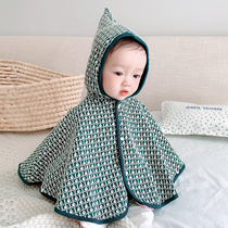 Korean baby cloak Spring and Autumn Winter newborn clothes children out windproof shawl men and women baby cloak jacket