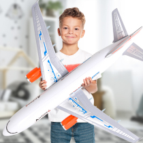 Airbus A380 childrens electric toy aircraft model sound and light assembly flash passenger aircraft large
