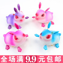 Pull line rabbit toy stall Hot pull line toys Holiday Kindergarten gifts Lift line toys Baby toddler
