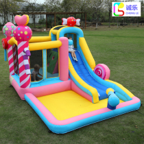 New childrens bouncy castle home indoor small Slide Park naughty Fort jumping bed baby toy playground
