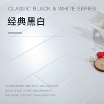 12mm reinforced composite wood floor pure white pure black matt relief retro floor factory direct sales