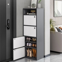 Shoe cabinet small apartment modern high vertical corridor shoe rack home door corridor outside narrow storage light luxury storage cabinet