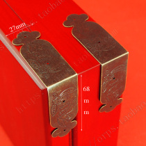 68 * 27mm edging furniture hardware antique edging fancy edging wooden box gift box four sides good edge protection corner
