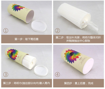 Cylinder drawing paper box mini car car car paper towel supplement 10 packs of Creative hanging sun visor car paper towel