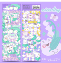 MISSTINA lucky flower Mi flash film sticker waterproof diary hand tent Stars Mugka Mobile Phone Sticker