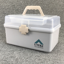 Large number medicine box Home medicine containing box Medical box baby Family plastic small medicine box Hand first aid box