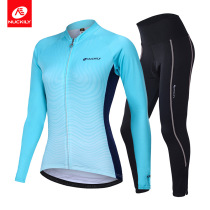 NUCKILY 2019 autumn and winter new bicycle warm riding clothing long sleeve women fleece riding clothing