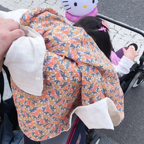 ins Korean cherry small crowdsourced pure cotton cover blanket