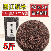 Yunnan Mojiang purple rice purple glutinous rice 5kg terraces authentic old varieties glutinous sticky rice black glutinous blood glutinous rice