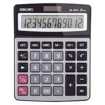 Dili 1673 1674 Financial Office Calculator Accounting Calculator 12 Bit Large Screen Dual Power Solar