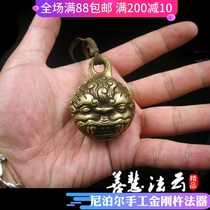 Nepal pure copper Bona Bell beast tiger head car hanging pendant to avoid evil and safe large