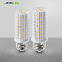 Sanxiong Aurora led bulb E27 screw mouth household ultra-bright energy-saving light bulb Corn light bulb light bulb wick light source