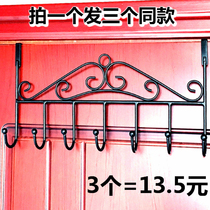 post-door rear hanger free of nail-free creative iron art door rear hanger door rear hook hanging clothes hook bathroom hanging towel rack