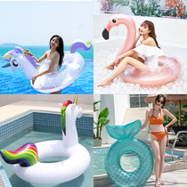 Swimming ring Adult net celebrity ins thickened childrens childrens floating ring water inflatable horse baby baby seat ring swimming pool