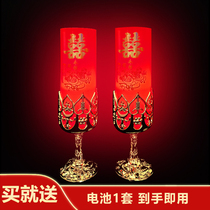Wedding led wedding wedding wedding electronic candle lamp Flower Candle long light smokeless candle Dragon Phoenix candle supplies