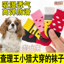 Charles King Beagle Special Dog Socks Outdoor Indoor Anti-drop Anti-scratch Foot Cover Winter Small Dogs Wear