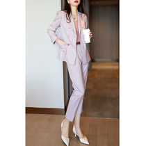 JOLIMENT fashion professional suit womens 2020 autumn and winter new casual goddess fan small suit nine-point trousers