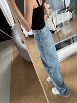 Ms Luo _O MG is also a pair of ji jeans Pear-shaped large pp plush cotton straight pants thin summer pants