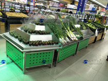 Spray vegetable shelves Stainless steel spray shelves Nakajima fruit shelves Vegetable shelves Supermarket vegetable shelves