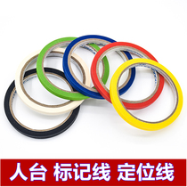 (68) Marking line hand ripping paper adhesive tapes positioning line people table solid cut models professional boards