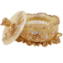 European luxury resin ashtray simple home retro living room ashtray fashion creative personality decorations