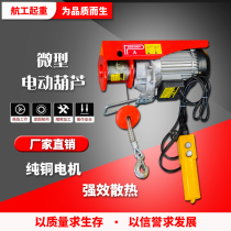 Miniature Electric Hoist 220v Windlass Construction Furnishing Home Small Hoist Lift Crane Lift Crane