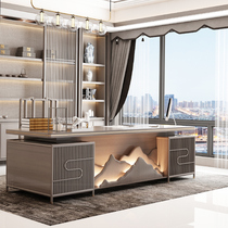 New Chinese style solid wood boss table atmospheric presidents office desk and chair combination modern simple large desk office furniture