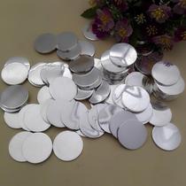 Round light - faced silver silver silver plate 9999 silver plate hand silver - medal pendant DIY engraved silver tablet
