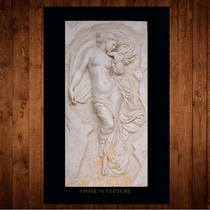 Artificial sandstone relief Custom Hotel mural decoration club decoration European style-European character background painting