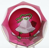 Christmas Bell art glass paperweight ornaments study decoration home crystal desktop crafts collection