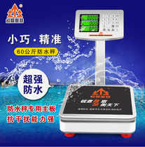 Sharp arrow weighing instrument 60kg kg vertical pole electronic scale waterproof small platform scale pricing aquatic products weighing fish meat with seafood weighing