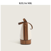 KILI & MK luxury brand niche pet backpack bag womens New Tide autumn and winter senior sense shoulder bucket bag