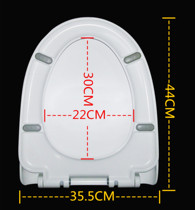 Thickened universal toilet lid urea-formaldehyde slow drop home old-fashioned U-shaped pumping toilet plate sitting ring pad accessories