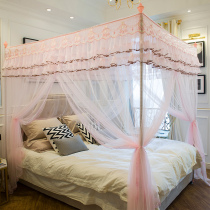 Palace Princess Wind Triple Door Open Bed Mosquito Net Plus Coarse Stainless Steel Bracket 1 5m1 8m2m Bed Double Home