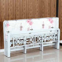 Simple nap folding bed adult 1 5 m double bed 1 2 m single bed environmental protection wooden bed student dormitory bed